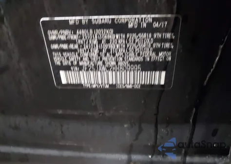 2017 Subaru Forester 2.5I Touring from USA, damaged, VIN JF2SJAWC2HH809995